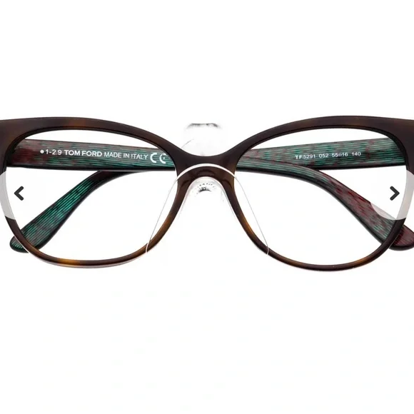 Tom Ford Women's Dark Havana Iridescent Glasses - Picture 14 of 15